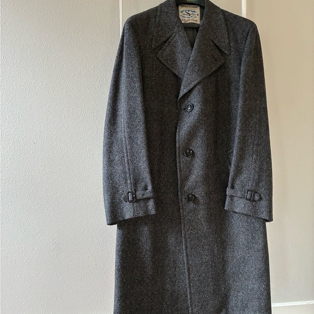 Hickey Freeman Charcoal Trench Coat - Picture 3 of 10